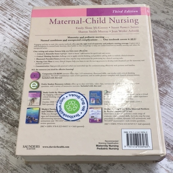 𝅺MATERNAL-CHILD Nursing Third Edition Hardcover 2009 - Picture 8 of 10